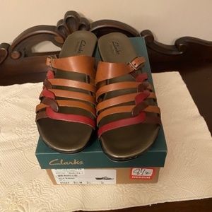 WOMEN'S CLARKS ELLA MANGO SANDALS, SIZE 8 1/2 M
